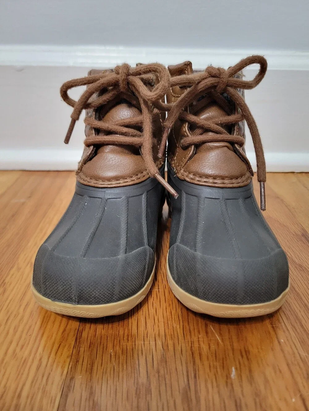 Sperry Port Little Kids Toddler Duck Boot Size 8 Unisex Boys Girls Brown Winter